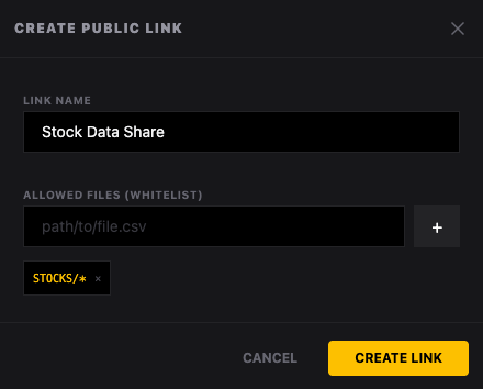 Creating a public link in Uncloud